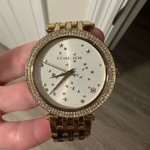 Michael Kors Gold and Silver Starry Watch